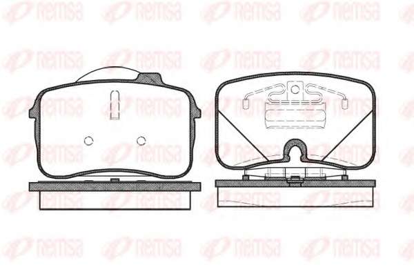 Комплект тормозных колодок, дисковый тормоз