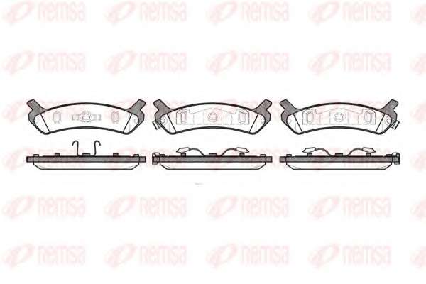 Комплект тормозных колодок, дисковый тормоз