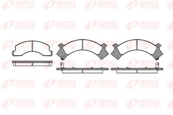 Комплект тормозных колодок, дисковый тормоз