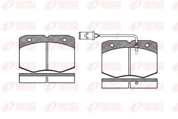 Комплект тормозных колодок, дисковый тормоз