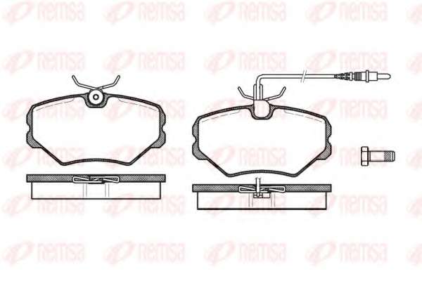 Комплект тормозных колодок, дисковый тормоз