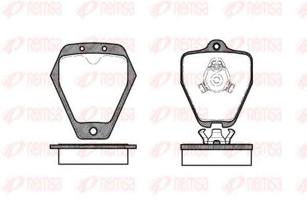 Комплект тормозных колодок, дисковый тормоз