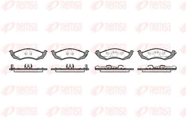 Комплект тормозных колодок, дисковый тормоз