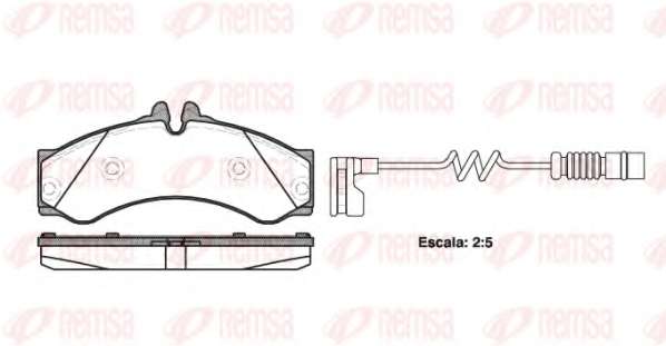 Комплект тормозных колодок, дисковый тормоз