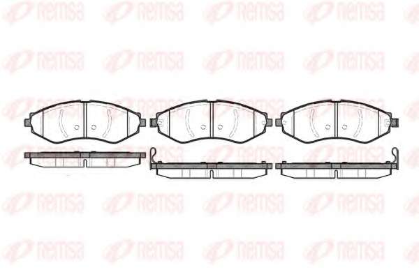 Комплект тормозных колодок, дисковый тормоз