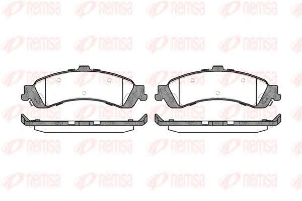 Комплект тормозных колодок, дисковый тормоз
