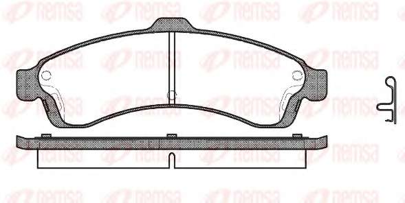 Комплект тормозных колодок, дисковый тормоз