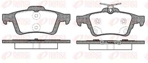 Комплект тормозных колодок, дисковый тормоз