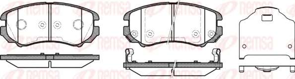 Комплект тормозных колодок, дисковый тормоз