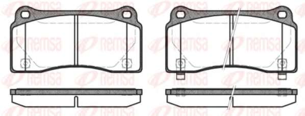 Комплект тормозных колодок, дисковый тормоз