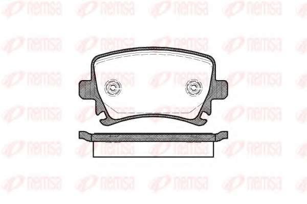 Комплект тормозных колодок, дисковый тормоз