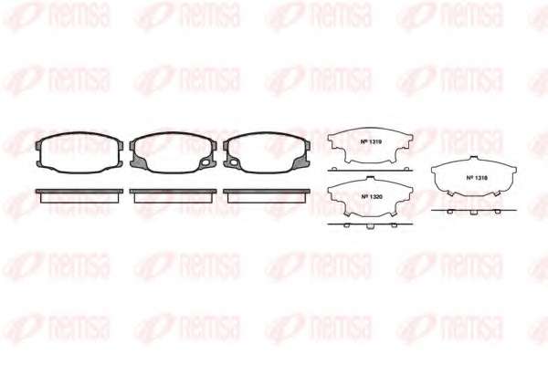 Комплект тормозных колодок, дисковый тормоз