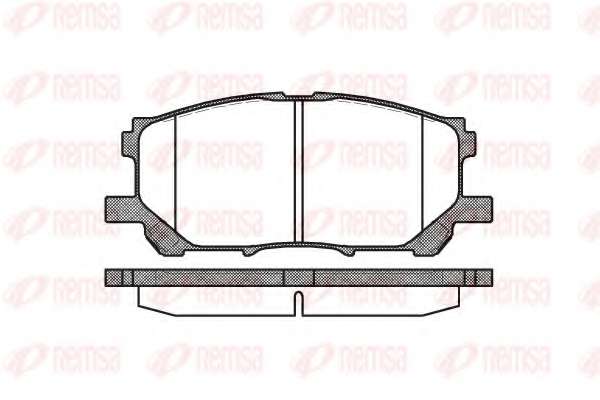 Комплект тормозных колодок, дисковый тормоз