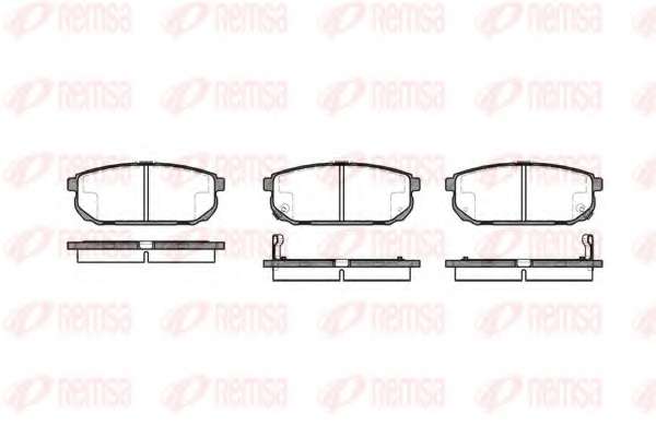 Комплект тормозных колодок, дисковый тормоз