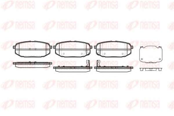 Комплект тормозных колодок, дисковый тормоз