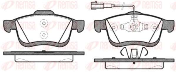 Комплект тормозных колодок, дисковый тормоз