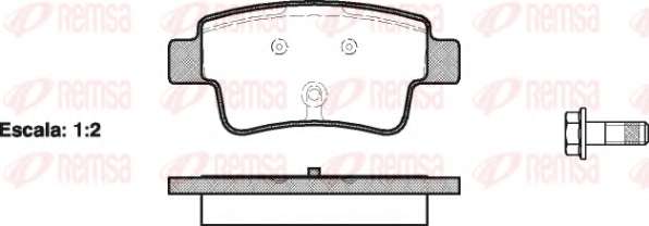 Комплект тормозных колодок, дисковый тормоз