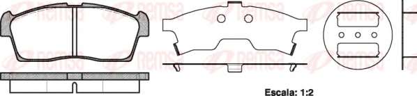 Комплект тормозных колодок, дисковый тормоз