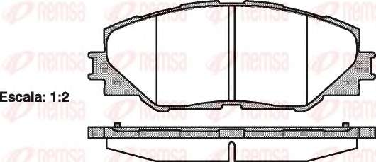 Комплект тормозных колодок, дисковый тормоз