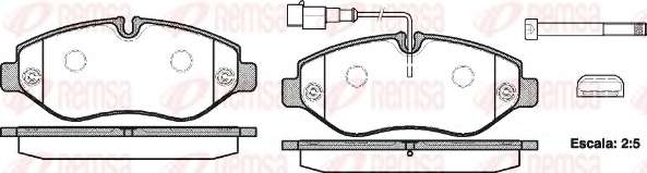Комплект тормозных колодок, дисковый тормоз