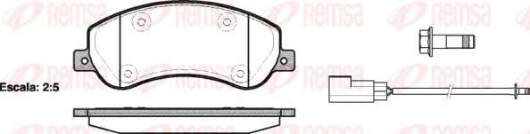 Комплект тормозных колодок, дисковый тормоз