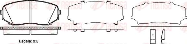 Комплект тормозных колодок, дисковый тормоз
