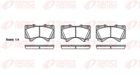 Комплект тормозных колодок, дисковый тормоз