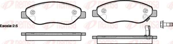 Комплект тормозных колодок, дисковый тормоз