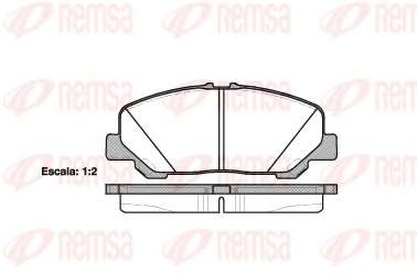 Комплект тормозных колодок, дисковый тормоз