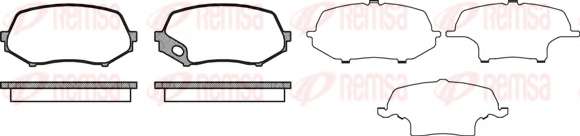 Комплект тормозных колодок, дисковый тормоз