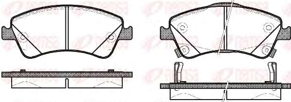 Комплект тормозных колодок, дисковый тормоз