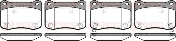 Комплект тормозных колодок, дисковый тормоз