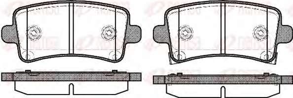 Комплект тормозных колодок, дисковый тормоз