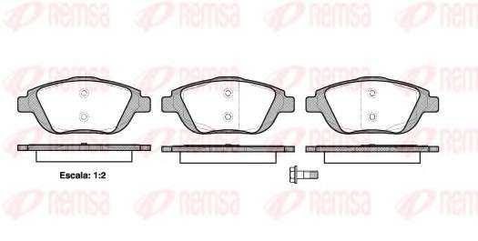 Комплект тормозных колодок, дисковый тормоз