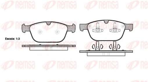 Комплект тормозных колодок, дисковый тормоз