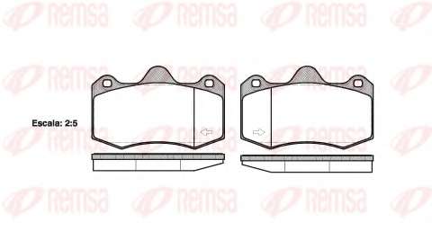 Комплект тормозных колодок, дисковый тормоз