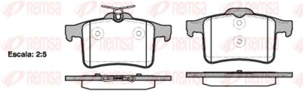 Комплект тормозных колодок, дисковый тормоз