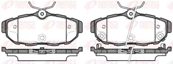 Комплект тормозных колодок, дисковый тормоз