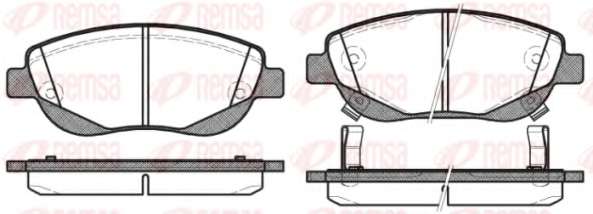 Комплект тормозных колодок, дисковый тормоз