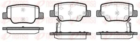 Комплект тормозных колодок, дисковый тормоз