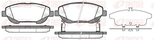 Комплект тормозных колодок, дисковый тормоз
