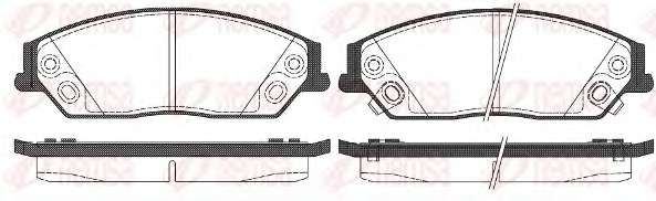 Комплект тормозных колодок, дисковый тормоз