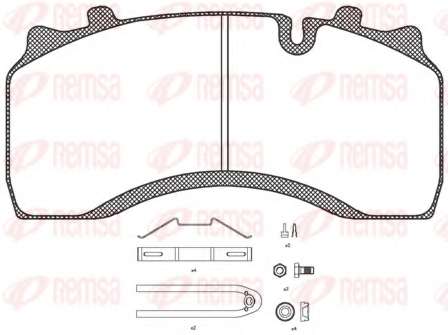 Комплект тормозных колодок, дисковый тормоз