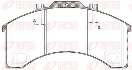 Комплект тормозных колодок, дисковый тормоз