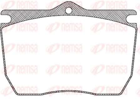 Комплект тормозных колодок, дисковый тормоз