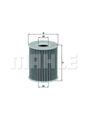 Фільтр масляний двигуна VAG 1.2 TDI 10- (вир-во KNECHT-MAHLE)