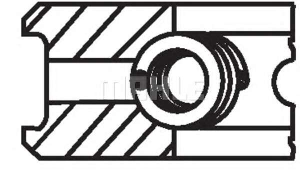 Кільця поршневі Fiat Doblo 1.9JTD 01- (82.00mm/STD) (2-2-2)