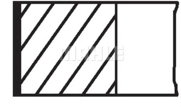 Кільця поршневі Fiat Doblo 1.9JTD 01- (82.00mm/STD) (2-2-2)