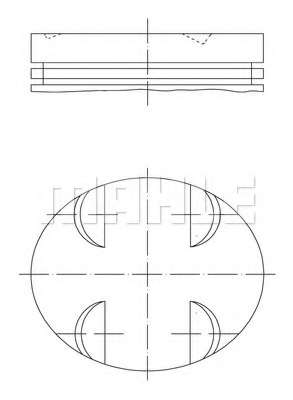 Поршень MB 3.5 (M272) 05- (92.9mm/STD)
