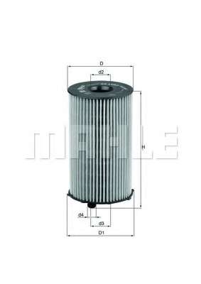 Фільтр масляний двигуна PSA 2.7 HDI 05-, LR DISCOVERY 3, 4 2.7 TD 04- (вир-во KNECHT-MAHLE)